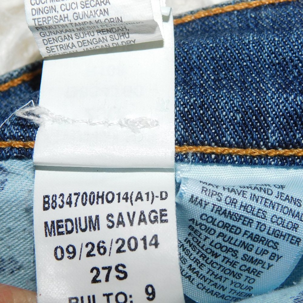 Lucky Brand Medium Savage Jeans Size 4/27 Ankle - Picture 7 of 8